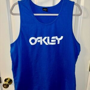 Oakley Royal Blue Tank with White Logo Size 2XL Never Worn